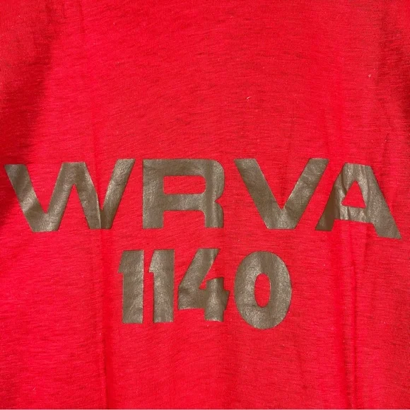 Vintage 1974 RARE Richmond Virginia WRVA Radio T-Shirt Fits like Small